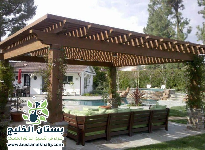 تركيب مظلات خشبية بالرياض