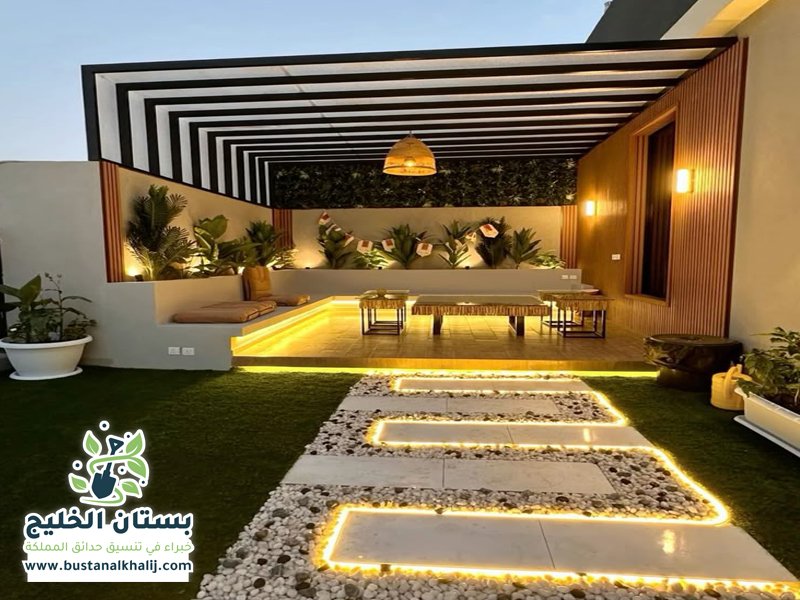 تنسيق حدائق بحي الوادي