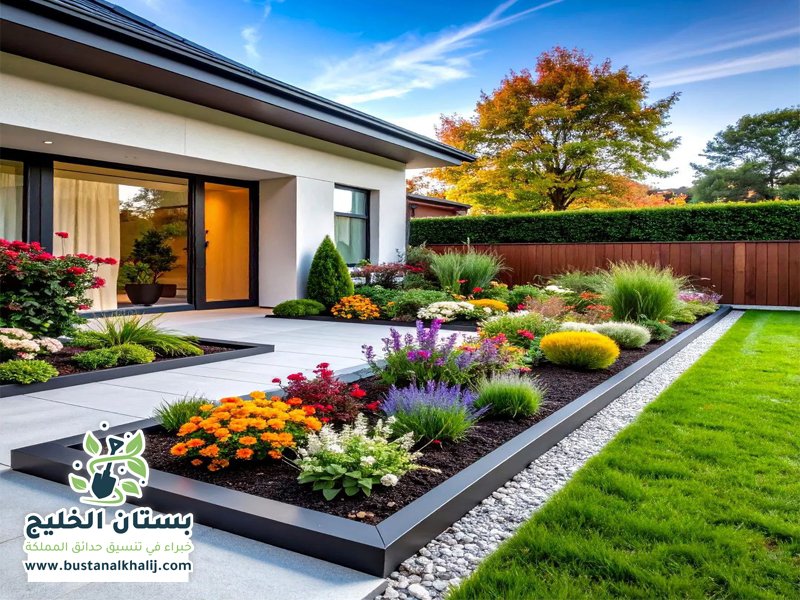 تنسيق حدائق بحي الحزم