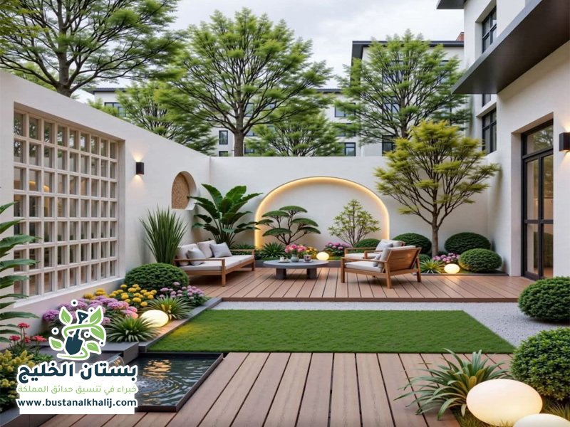 تنسيق حدائق بحطين