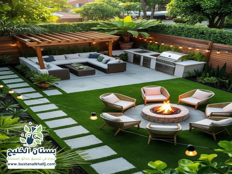 تنسيق حدائق بحطين