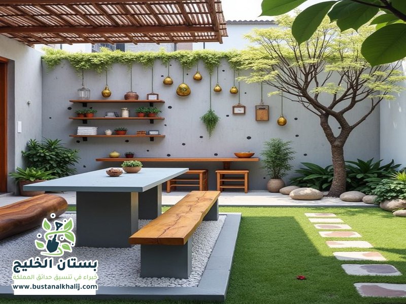 تنسيق حدائق بحي الحزم