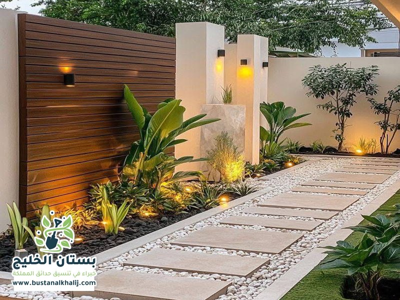 تنسيق حدائق حي لبن