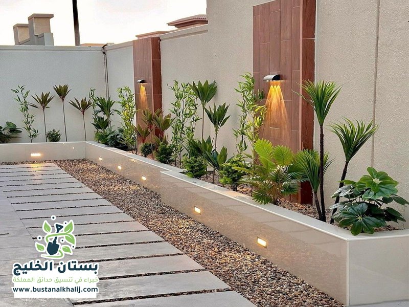 تنسيق حدائق حي لبن