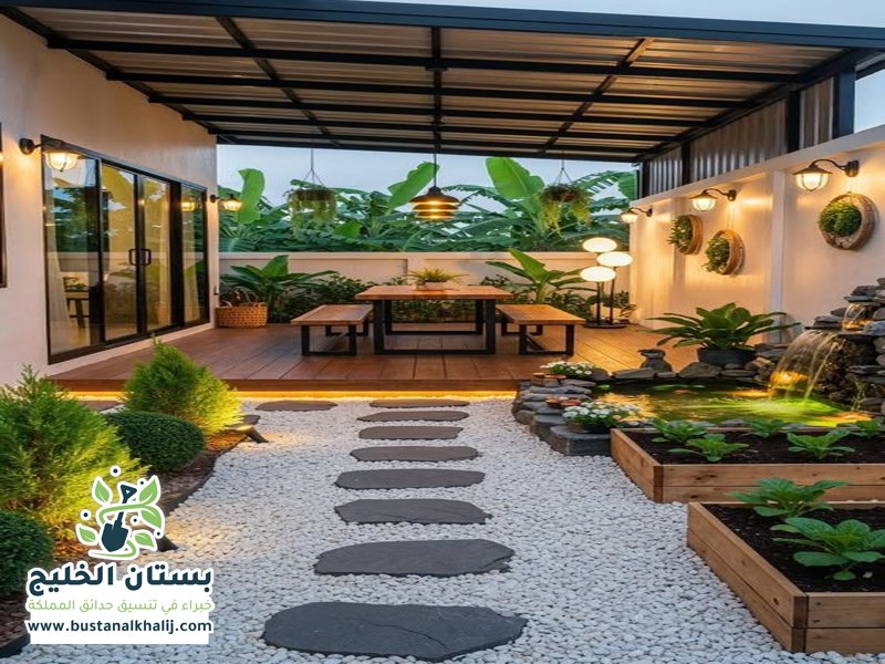 تنسيق حدائق حي الريان