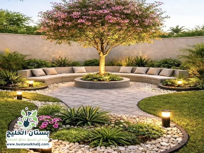 تنسيق حدائق حي الحزم