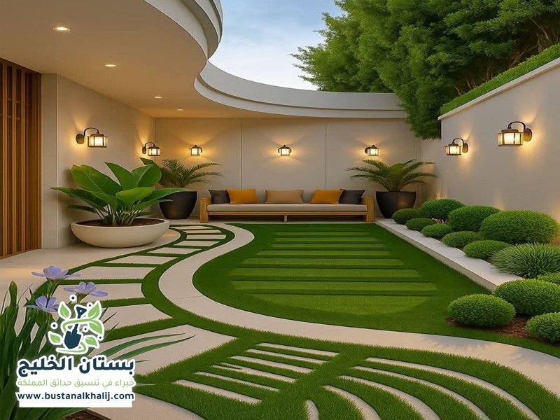 تنسيق حدائق حي الحزم